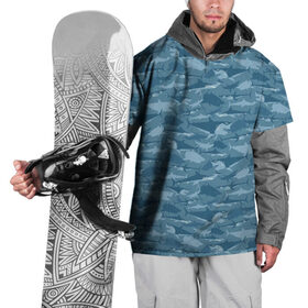 Накидка на куртку 3D с принтом Акулы в Петрозаводске, 100% полиэстер |  | Тематика изображения на принте: shark | акула | акулы | вода | море | океан | рыба | хищник
