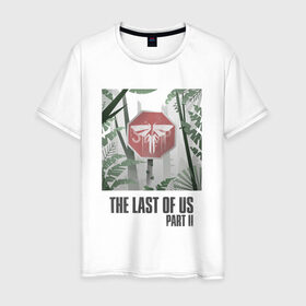 Мужская футболка хлопок с принтом The Last of Us в Петрозаводске, 100% хлопок | прямой крой, круглый вырез горловины, длина до линии бедер, слегка спущенное плечо. | гриб | грибы | джоэл | кордицепс | элли