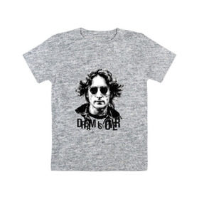 Детская футболка хлопок с принтом Джон Леннон 4 в Петрозаводске, 100% хлопок | круглый вырез горловины, полуприлегающий силуэт, длина до линии бедер | john lennon | the beatles | битлс | джон леннон