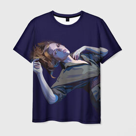 Мужская футболка 3D с принтом Scarlett Johansson в Петрозаводске, 100% полиэфир | прямой крой, круглый вырез горловины, длина до линии бедер | Тематика изображения на принте: scarlett johansson | скарлет йохансон | скарлетт йоханссон