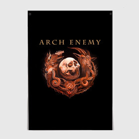 Постер с принтом Arch Enemy в Петрозаводске, 100% бумага
 | бумага, плотность 150 мг. Матовая, но за счет высокого коэффициента гладкости имеет небольшой блеск и дает на свету блики, но в отличии от глянцевой бумаги не покрыта лаком | alissa white gluz | arch enemy | алисса уайт глаз | арч энеми