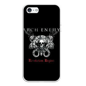 Чехол для iPhone 5/5S матовый с принтом Arch Enemy в Петрозаводске, Силикон | Область печати: задняя сторона чехла, без боковых панелей | alissa white gluz | arch enemy | алисса уайт глаз | арч энеми