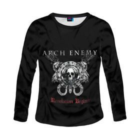 Женский лонгслив 3D с принтом Arch Enemy в Петрозаводске, 100% полиэстер | длинные рукава, круглый вырез горловины, полуприлегающий силуэт | alissa white gluz | arch enemy | алисса уайт глаз | арч энеми