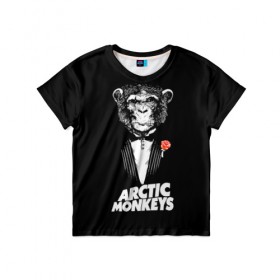 Детская футболка 3D с принтом Arctic Monkeys в Петрозаводске, 100% гипоаллергенный полиэфир | прямой крой, круглый вырез горловины, длина до линии бедер, чуть спущенное плечо, ткань немного тянется | алекс тёрнер | арктик | арктические мартышки | гаражный | группа | джейми кук | инди рок | манкис | музыка | мэтт хелдер | ник о мэлли | обезьяна | постпанк ривайвл | психоделический | рок