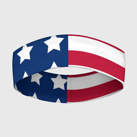 Повязка на голову 3D с принтом USA FLAG  АМЕРИКАНСКИЙ ФЛАГ в Петрозаводске,  |  | star | usa | америка | белый | звезды | красный | линии | полосы | популярные | синий | сша | триколор | туристические | флаг | цвет | штаты
