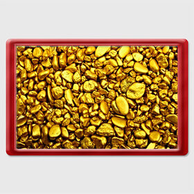 Магнит 45*70 с принтом Золотые камешки в Петрозаводске, Пластик | Размер: 78*52 мм; Размер печати: 70*45 | abstraction | gold | rich | texture | богатство | золотая абстракция | золото | кубики | текстура