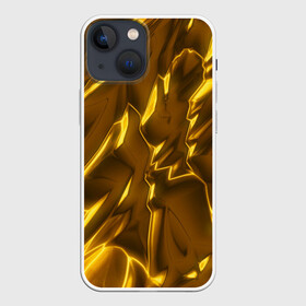 Чехол для iPhone 13 mini с принтом Золотые разводы в Петрозаводске,  |  | abstraction | gold | rich | texture | богатство | золотая абстракция | золото | кубики | текстура