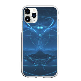 Чехол для iPhone 11 Pro матовый с принтом Blue fractal в Петрозаводске, Силикон |  | Тематика изображения на принте: art | background | beautiful | color | festive | fractal | lines | photo | picture | smooth | strange | style