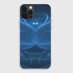 Чехол для iPhone 12 Pro Max с принтом Blue fractal в Петрозаводске, Силикон |  | art | background | beautiful | color | festive | fractal | lines | photo | picture | smooth | strange | style