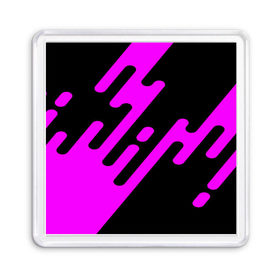 Магнит 55*55 с принтом Pink geometry в Петрозаводске, Пластик | Размер: 65*65 мм; Размер печати: 55*55 мм | abstraction | engine | pattern | абстракция | геометрия | графики | движение | краска | текстура | чертежи | штрихи