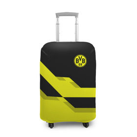 Чехол для чемодана 3D с принтом FC Borussia Dortmund 2018 в Петрозаводске, 86% полиэфир, 14% спандекс | двустороннее нанесение принта, прорези для ручек и колес | боруссия | дортмунд