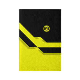 Обложка для паспорта матовая кожа с принтом FC Borussia Dortmund 2018 в Петрозаводске, натуральная матовая кожа | размер 19,3 х 13,7 см; прозрачные пластиковые крепления | Тематика изображения на принте: боруссия | дортмунд