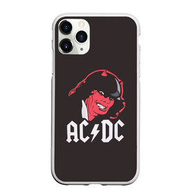 Чехол для iPhone 11 Pro матовый с принтом Чёрт AC DC в Петрозаводске, Силикон |  | Тематика изображения на принте: ac dc | acdc | ангус янг | блюз рок | крис слэйд | рок группа | рок н ролл | стиви янг | хард рок | эксл роуз