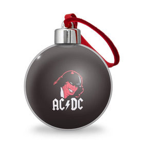 Ёлочный шар с принтом Чёрт AC/DC в Петрозаводске, Пластик | Диаметр: 77 мм | ac dc | acdc | ангус янг | блюз рок | крис слэйд | рок группа | рок н ролл | стиви янг | хард рок | эксл роуз