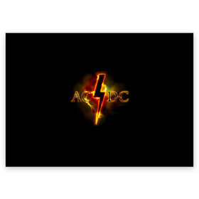 Поздравительная открытка с принтом AC/DC огонь в Петрозаводске, 100% бумага | плотность бумаги 280 г/м2, матовая, на обратной стороне линовка и место для марки
 | ac dc | acdc | ангус янг | блюз рок | крис слэйд | надпись | рок группа | рок н ролл | стиви янг | хард рок | эксл роуз