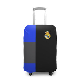 Чехол для чемодана 3D с принтом Real Madrid 2018 Black Version в Петрозаводске, 86% полиэфир, 14% спандекс | двустороннее нанесение принта, прорези для ручек и колес | emirates | fc | real madrid | клуб | мяч | реал мадрид