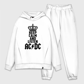 Мужской костюм хлопок OVERSIZE с принтом Keep calm and listen AC DC в Петрозаводске,  |  | ac dc | acdc | австралийская | альбом | ангус янг | блюз рок | гитара | головы | группа | крис слэйд | музыканты | надпись | певцы | рок | рок н ролл | стиви янг | хард рок | эксл роуз