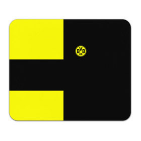 Коврик прямоугольный с принтом FC Borussia Dortmund Black в Петрозаводске, натуральный каучук | размер 230 х 185 мм; запечатка лицевой стороны | Тематика изображения на принте: боруссия | дортмунд