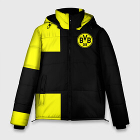 Мужская зимняя куртка 3D с принтом FC Borussia Dortmund Black в Петрозаводске, верх — 100% полиэстер; подкладка — 100% полиэстер; утеплитель — 100% полиэстер | длина ниже бедра, свободный силуэт Оверсайз. Есть воротник-стойка, отстегивающийся капюшон и ветрозащитная планка. 

Боковые карманы с листочкой на кнопках и внутренний карман на молнии. | Тематика изображения на принте: боруссия | дортмунд