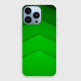 Чехол для iPhone 13 Pro с принтом GREEN STRIPES   ЗЕЛЁНЫЕ ПОЛОСЫ в Петрозаводске,  |  | абстракция | геометрия | зеленый | модные.мода | пирамиды | полосы.линии | тренды | треугольники | узоры