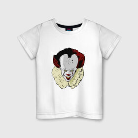 Детская футболка хлопок с принтом Оно в Петрозаводске, 100% хлопок | круглый вырез горловины, полуприлегающий силуэт, длина до линии бедер | кинг | пеннивайз