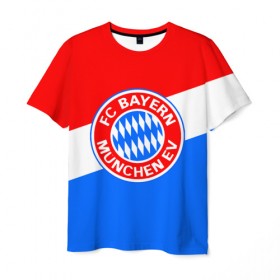 Мужская футболка 3D с принтом FC Bayern 2018 Colors в Петрозаводске, 100% полиэфир | прямой крой, круглый вырез горловины, длина до линии бедер | bayern | fly fc | бавария | спорт | футбольный клуб