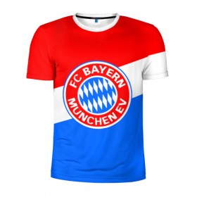 Мужская футболка 3D спортивная с принтом FC Bayern 2018 Colors в Петрозаводске, 100% полиэстер с улучшенными характеристиками | приталенный силуэт, круглая горловина, широкие плечи, сужается к линии бедра | Тематика изображения на принте: bayern | fly fc | бавария | спорт | футбольный клуб