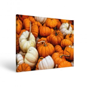Холст прямоугольный с принтом тыквы в Петрозаводске, 100% ПВХ |  | halloween | дача | овощи | октябрь | оранжевый | осень | сентябрь | тыква | хеллуин