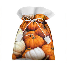 Подарочный 3D мешок с принтом тыквы в Петрозаводске, 100% полиэстер | Размер: 29*39 см | halloween | дача | овощи | октябрь | оранжевый | осень | сентябрь | тыква | хеллуин