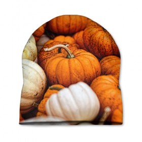 Шапка 3D с принтом тыквы в Петрозаводске, 100% полиэстер | универсальный размер, печать по всей поверхности изделия | halloween | дача | овощи | октябрь | оранжевый | осень | сентябрь | тыква | хеллуин