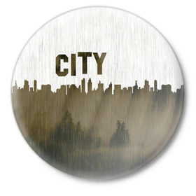 Значок с принтом Dark City в Петрозаводске,  металл | круглая форма, металлическая застежка в виде булавки | Тематика изображения на принте: 