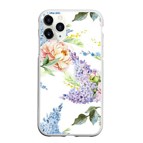 Чехол для iPhone 11 Pro Max матовый с принтом Сирень и Пионы в Петрозаводске, Силикон |  | Тематика изображения на принте: арт | краска | пион | пионы | прикольные | сирень | тропики | цветные | цветок | цветы