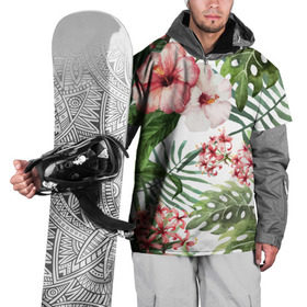 Накидка на куртку 3D с принтом Таинственный остров в Петрозаводске, 100% полиэстер |  | vppdgryphon | арт | краска | остров | тропики | цветные | цветок | цветы