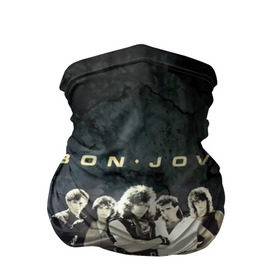 Бандана-труба 3D с принтом Группа Bon Jovi в Петрозаводске, 100% полиэстер, ткань с особыми свойствами — Activecool | плотность 150‒180 г/м2; хорошо тянется, но сохраняет форму | bon jovi | бон | бон джови | глэм | группа | джови | джон | рок | хард