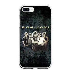 Чехол для iPhone 7Plus/8 Plus матовый с принтом Группа Bon Jovi в Петрозаводске, Силикон | Область печати: задняя сторона чехла, без боковых панелей | bon jovi | бон | бон джови | глэм | группа | джови | джон | рок | хард