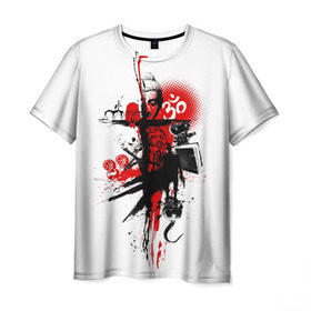 Мужская футболка 3D с принтом Треш полька Будда в Петрозаводске, 100% полиэфир | прямой крой, круглый вырез горловины, длина до линии бедер | будда | тату | треш полька