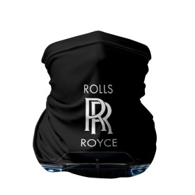 Бандана-труба 3D с принтом Rolls Royce phantom в Петрозаводске, 100% полиэстер, ткань с особыми свойствами — Activecool | плотность 150‒180 г/м2; хорошо тянется, но сохраняет форму | Тематика изображения на принте: luxury | phantom | rich | rolls royce | rr | авто | автомобили | бренд | известные | логотип | машина | надписи | огни | ролс ройс | роскошь | тень | фары | черный