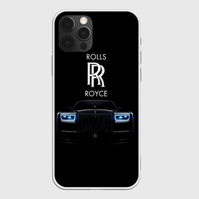 Чехол для iPhone 12 Pro с принтом Rolls Royce phantom в Петрозаводске, силикон | область печати: задняя сторона чехла, без боковых панелей | luxury | phantom | rich | rolls royce | rr | авто | автомобили | бренд | известные | логотип | машина | надписи | огни | ролс ройс | роскошь | тень | фары | черный