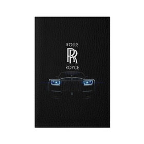 Обложка для паспорта матовая кожа с принтом Rolls Royce phantom в Петрозаводске, натуральная матовая кожа | размер 19,3 х 13,7 см; прозрачные пластиковые крепления | luxury | phantom | rich | rolls royce | rr | авто | автомобили | бренд | известные | логотип | машина | надписи | огни | ролс ройс | роскошь | тень | фары | черный