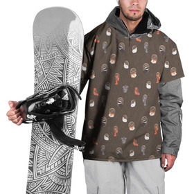 Накидка на куртку 3D с принтом Дупло в Петрозаводске, 100% полиэстер |  | бобер | бобр | волк | делка | делочка | енот | зайка | заяц | лиса | скунс