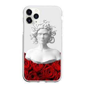 Чехол для iPhone 11 Pro Max матовый с принтом GIRL SNAKE ROSES РОЗЫ в Петрозаводске, Силикон |  | Тематика изображения на принте: букет | веты | красный | лепестки | модные | полосы | природа | растения | розочки | розы | сад | тренды | цвет | черный