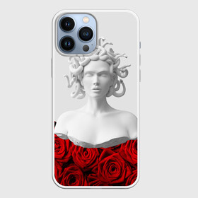 Чехол для iPhone 13 Pro Max с принтом GIRL SNAKE ROSES   РОЗЫ в Петрозаводске,  |  | Тематика изображения на принте: букет | веты | красный | лепестки | модные | полосы | природа | растения | розочки | розы | сад | тренды | цвет | черный