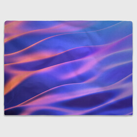 Плед 3D с принтом Water Colors в Петрозаводске, 100% полиэстер | закругленные углы, все края обработаны. Ткань не мнется и не растягивается | абстракция | вода.цветные | волны | краски | море | радужные | розовый | синий | фиолетовый | цвет | цвета | яркие