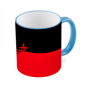 Кружка 3D с принтом Флаг группа Алиса в Петрозаводске, керамика | ёмкость 330 мл | алиса | группа | красный | рок | черный