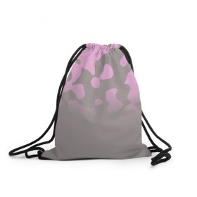Рюкзак-мешок 3D с принтом Камуфляж пурпурно-розовый Up в Петрозаводске, 100% полиэстер | плотность ткани — 200 г/м2, размер — 35 х 45 см; лямки — толстые шнурки, застежка на шнуровке, без карманов и подкладки | 