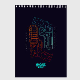 Скетчбук с принтом Blade Runner 2049 в Петрозаводске, 100% бумага
 | 48 листов, плотность листов — 100 г/м2, плотность картонной обложки — 250 г/м2. Листы скреплены сверху удобной пружинной спиралью | 2049 | blade runner | bladerunner