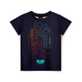 Детская футболка 3D с принтом Blade Runner 2049 в Петрозаводске, 100% гипоаллергенный полиэфир | прямой крой, круглый вырез горловины, длина до линии бедер, чуть спущенное плечо, ткань немного тянется | Тематика изображения на принте: 2049 | blade runner | bladerunner