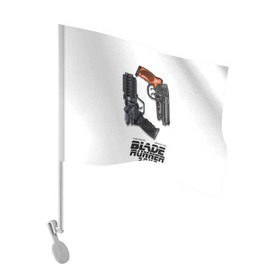 Флаг для автомобиля с принтом Бегущий по лезвию 2049 в Петрозаводске, 100% полиэстер | Размер: 30*21 см | 2049 | blade runner | bladerunner