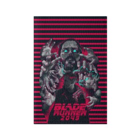 Обложка для паспорта матовая кожа с принтом Blade Runner 2049 в Петрозаводске, натуральная матовая кожа | размер 19,3 х 13,7 см; прозрачные пластиковые крепления | 2049 | blade runner | bladerunner