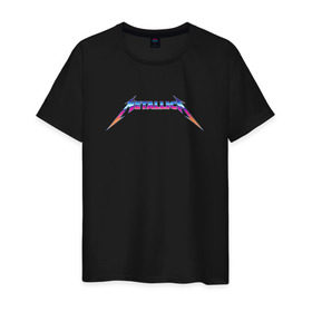 Мужская футболка хлопок с принтом Metallica в Петрозаводске, 100% хлопок | прямой крой, круглый вырез горловины, длина до линии бедер, слегка спущенное плечо. | hard rock | heavy metall | rock | байкер | джеймс хэтфилд | кирк хэммет | ларс ульрих | роберт трухильо